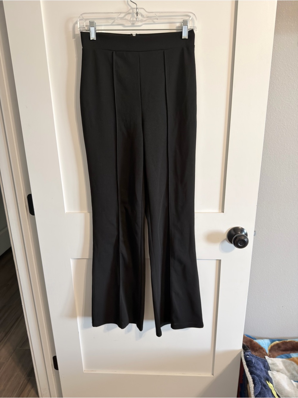SHEIN Black Boot Cut Flare Dress Pants